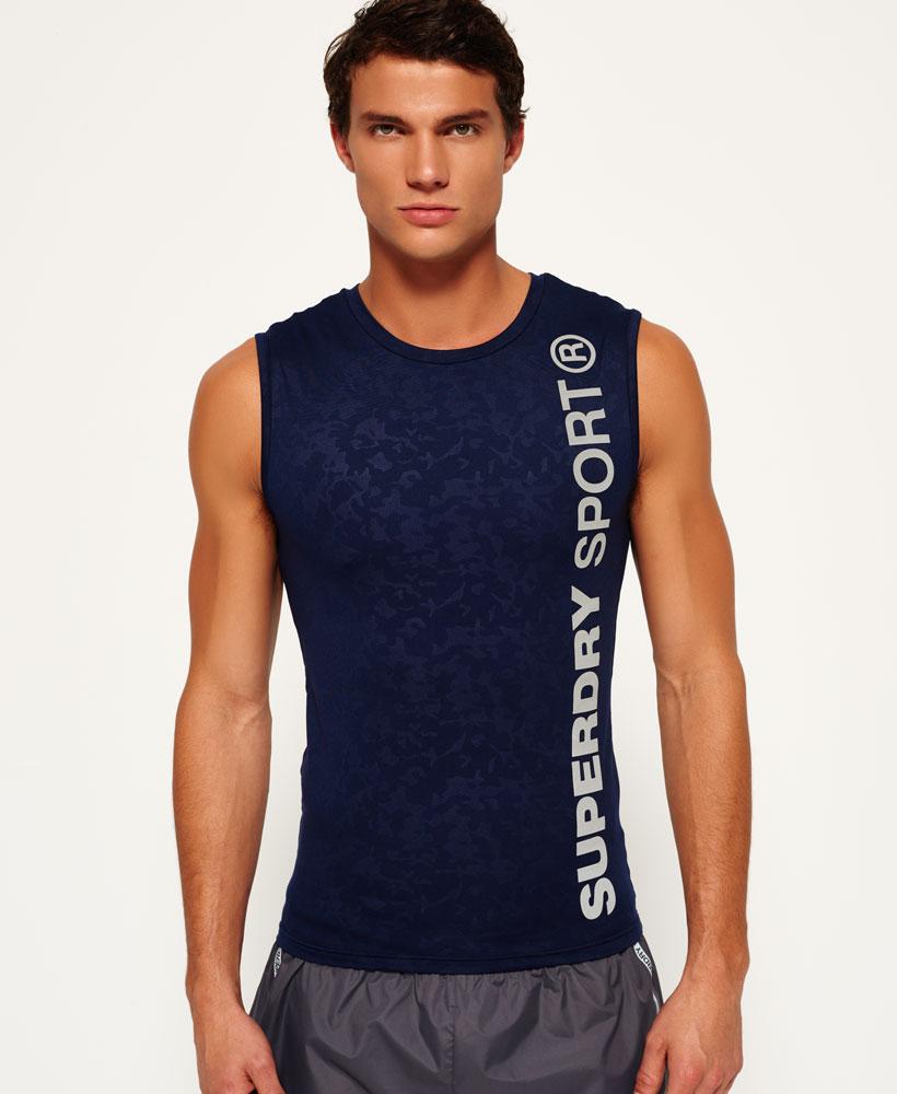 Superdry Sports Athletic Tank Top in Blue for Men Lyst